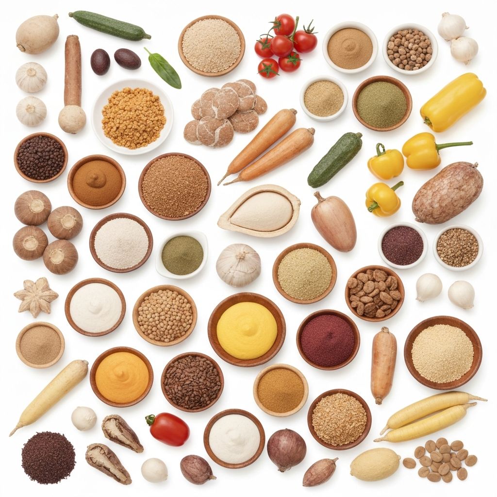 Nutrient quality visual guide with diverse foods